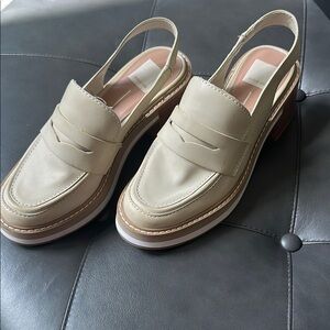 Dolce Vita Women's Beige Slingback Loafers